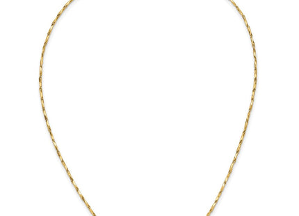 14K Polished Fancy Link Necklace (Style SF2954-17)