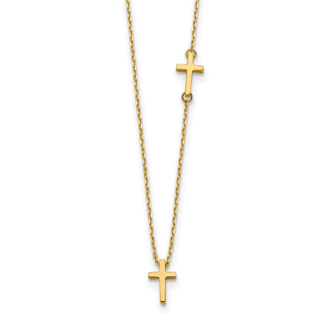 14k Yellow Gold Pendants Style SF2961 - Classique Jewelry Inc.