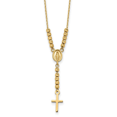 14K gold miraculous medal necklace