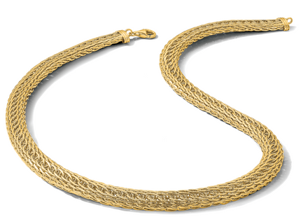14k Polished Fancy Multi-Link Necklace