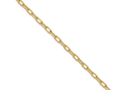14K Polished Fancy Oval Cable Link 7. Toggle Necklace