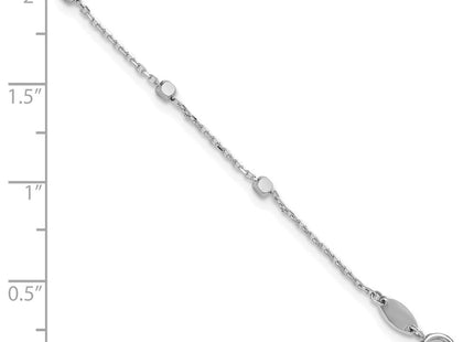 14K White Gold Polished Cube Stations