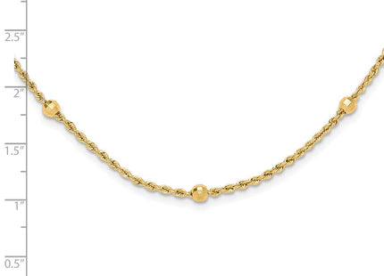 14k Yellow Gold Chain Necklaces Style SF2976 - Classique Jewelry Inc.