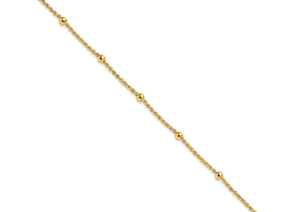 14k Yellow Gold Chain Bracelets Style SF2976 - Classique Jewelry Inc.