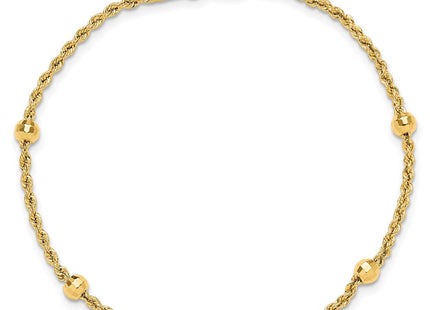 14k Yellow Gold Chain Bracelets Style SF2976 - Classique Jewelry Inc.