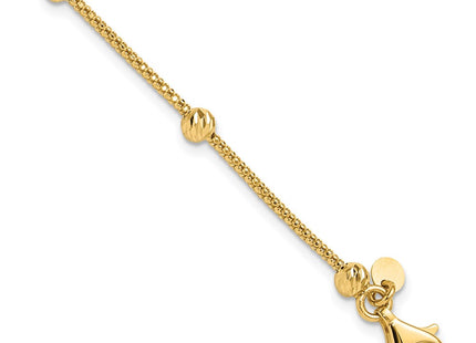 14k Yellow Gold Chain Bracelets Style SF2977 - Classique Jewelry Inc.