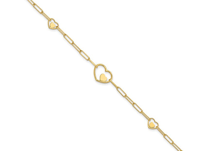 14k Yellow Gold Bracelets Style SF2979 - Classique Jewelry Inc.