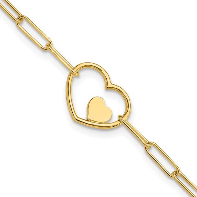 14k Yellow Gold Bracelets Style SF2979 - Classique Jewelry Inc.
