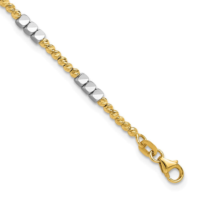14k Two-tone Bracelets Style SF2986 - Classique Jewelry Inc.