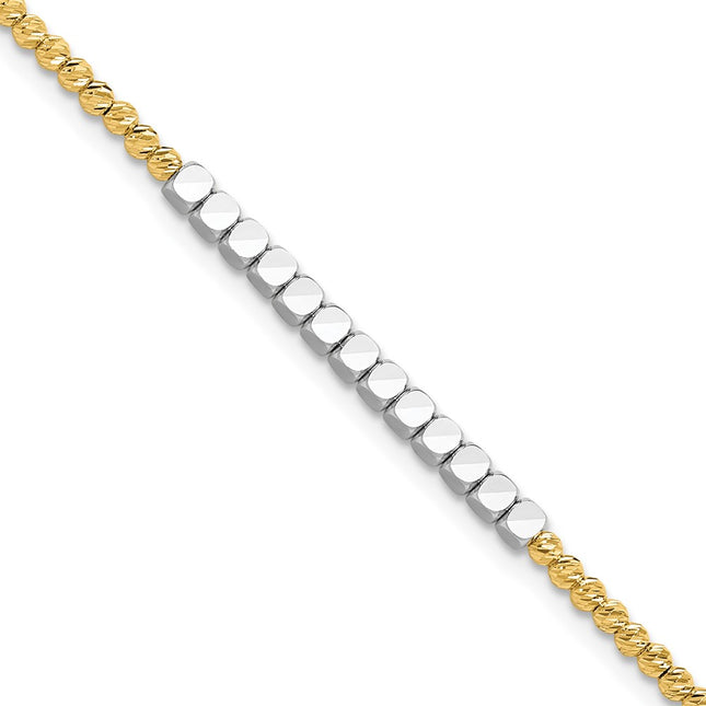14k Two-tone Bracelets Style SF2987 - Classique Jewelry Inc.