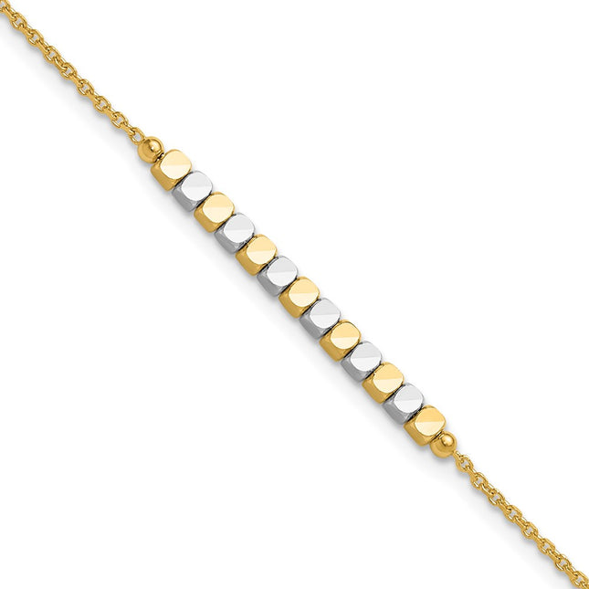 14k Two-tone Bracelets Style SF3013 - Classique Jewelry Inc.