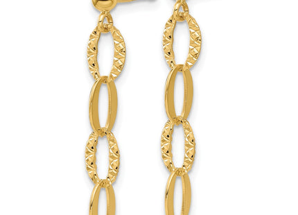 14k Yellow Gold Earrings Style SF3017E - Classique Jewelry Inc.