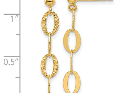 14k Yellow Gold Earrings Style SF3017E - Classique Jewelry Inc.