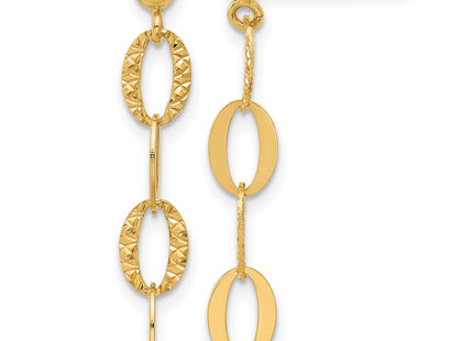 14k Yellow Gold Earrings Style SF3017E - Classique Jewelry Inc.