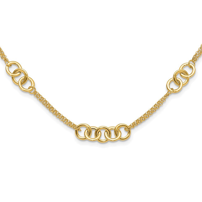 14k Yellow Gold Chain Necklaces Style SF3020 - Classique Jewelry Inc.