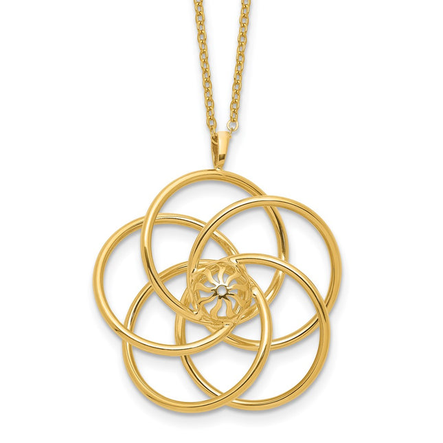 14k Yellow Gold Pendants Style SF3041 - Classique Jewelry Inc.