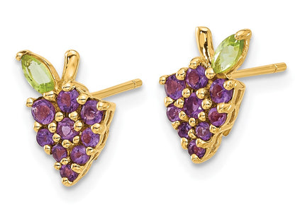 14k Yellow Gold Earrings Style SF3069E - Classique Jewelry Inc.