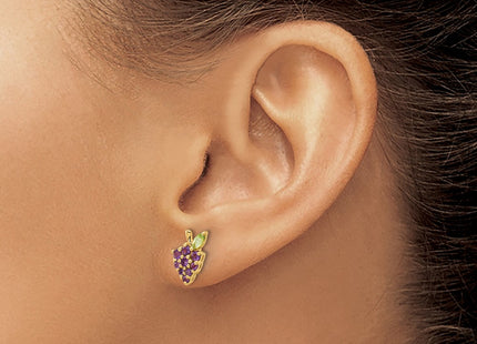 14k Yellow Gold Earrings Style SF3069E - Classique Jewelry Inc.