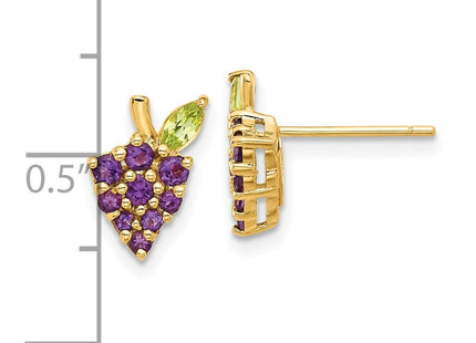 14k Yellow Gold Earrings Style SF3069E - Classique Jewelry Inc.