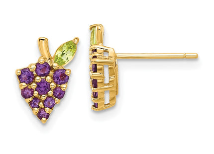 14k Yellow Gold Earrings Style SF3069E - Classique Jewelry Inc.