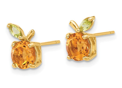 14k Yellow Gold Earrings Style SF3070E - Classique Jewelry Inc.