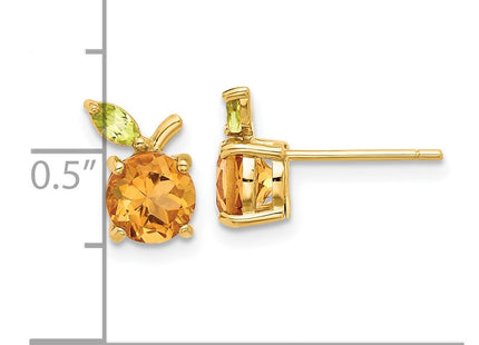14k Yellow Gold Earrings Style SF3070E - Classique Jewelry Inc.