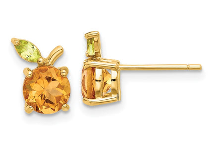 14k Yellow Gold Earrings Style SF3070E - Classique Jewelry Inc.