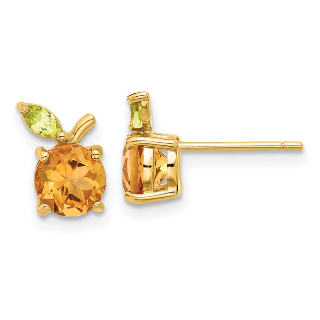 14k Yellow Gold Earrings Style SF3070E - Classique Jewelry Inc.