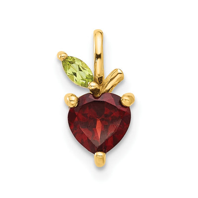 14K gold peridot chain