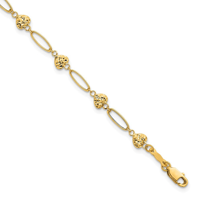 14k Yellow Gold Bracelets Style SF3094 - Classique Jewelry Inc.