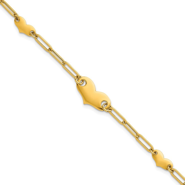 14k Yellow Gold Bracelets Style SF3097 - Classique Jewelry Inc.