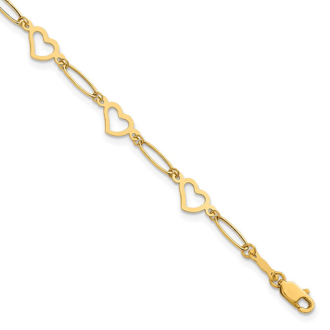 14k Yellow Gold Bracelets Style SF3098 - Classique Jewelry Inc.
