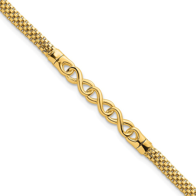 14k Yellow Gold Bracelets Style SF3104 - Classique Jewelry Inc.