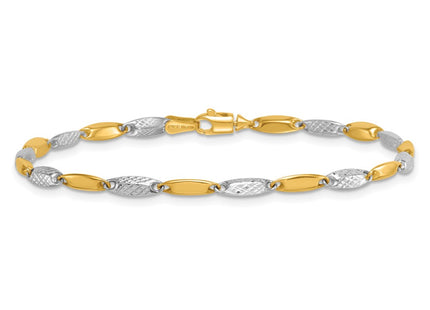 14k Two-tone Bracelets Style SF3107 - Classique Jewelry Inc.