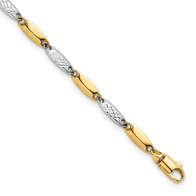 14k Two-tone Bracelets Style SF3107 - Classique Jewelry Inc.