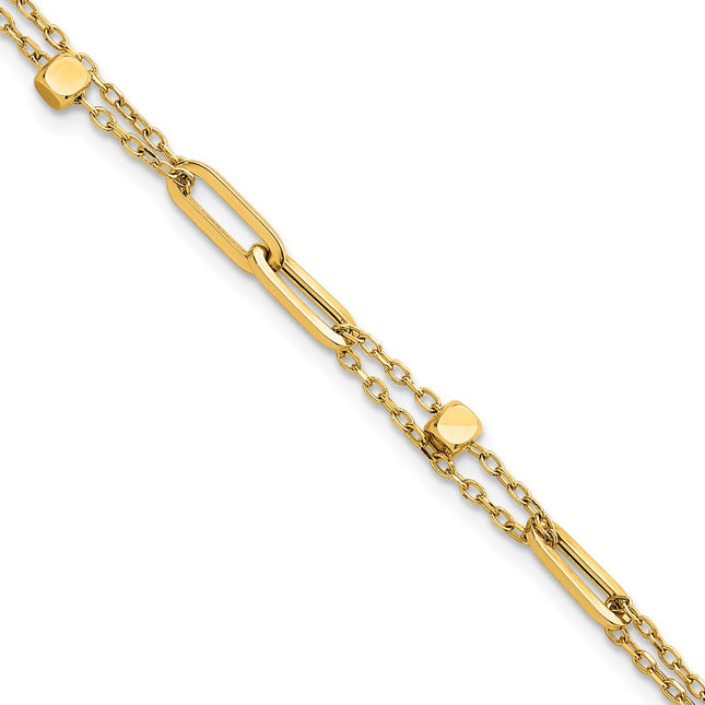 14k Yellow Gold Bracelets Style SF3110 - Classique Jewelry Inc.