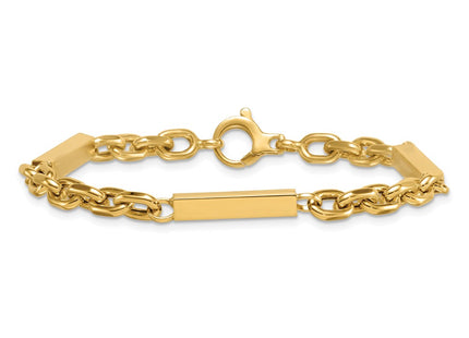 14k Yellow Gold Chain Bracelets Style SF3113 - Classique Jewelry Inc.