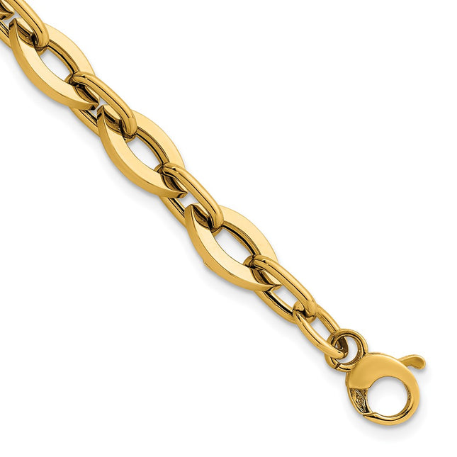 14k Yellow Gold Bracelets Style SF3116 - Classique Jewelry Inc.