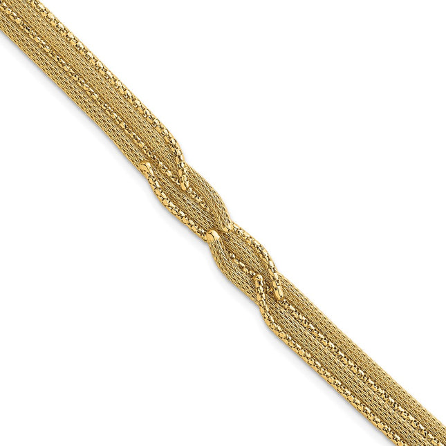 14k Yellow Gold Bracelets Style SF3121 - Classique Jewelry Inc.
