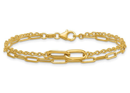 14k Yellow Gold Bracelets Style SF3122 - Classique Jewelry Inc.