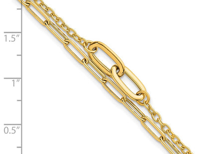 14k Yellow Gold Bracelets Style SF3122 - Classique Jewelry Inc.