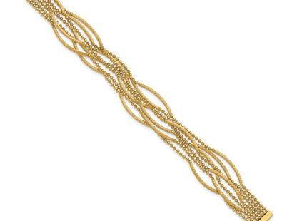 14k Yellow Gold Bracelets Style SF3123 - Classique Jewelry Inc.