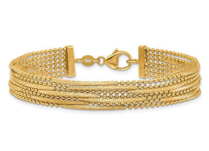 14k Yellow Gold Bracelets Style SF3123 - Classique Jewelry Inc.