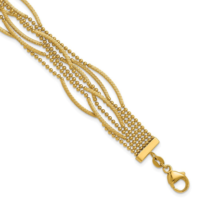 14k Yellow Gold Bracelets Style SF3123 - Classique Jewelry Inc.