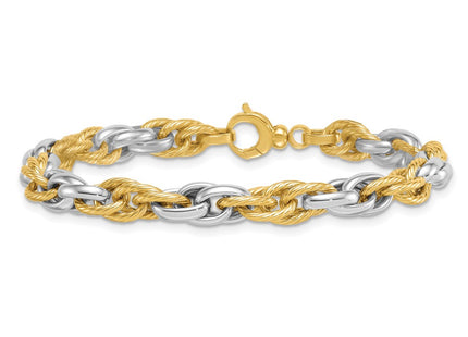 14k Two-tone Bracelets Style SF3125 - Classique Jewelry Inc.
