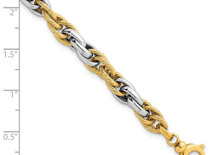 14k Two-tone Bracelets Style SF3125 - Classique Jewelry Inc.