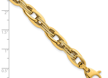 14k Polished Lightweight Fancy Link 7. Bracelet, 7.5 x 8.2mm