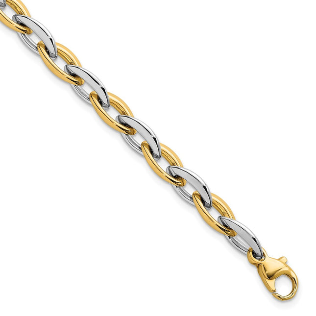 14k Two-tone Bracelets Style SF3136 - Classique Jewelry Inc.