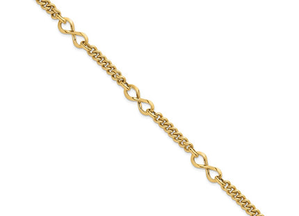 14k Yellow Gold Chain Bracelets Style SF3147 - Classique Jewelry Inc.