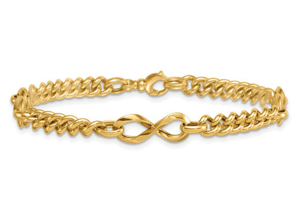 14k Yellow Gold Chain Bracelets Style SF3147 - Classique Jewelry Inc.